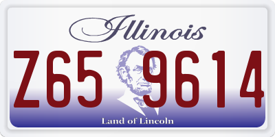 IL license plate Z659614