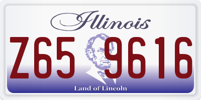 IL license plate Z659616