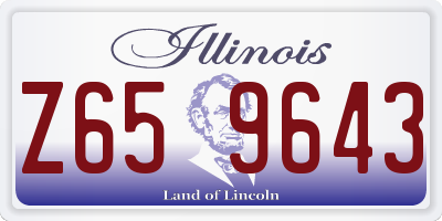 IL license plate Z659643