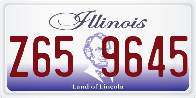 IL license plate Z659645