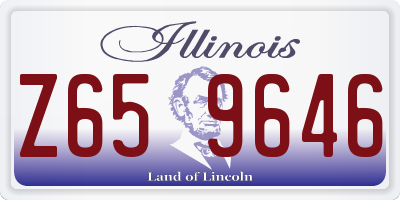 IL license plate Z659646