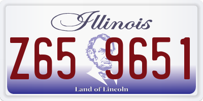 IL license plate Z659651