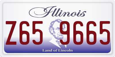 IL license plate Z659665