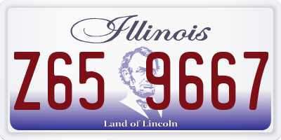IL license plate Z659667