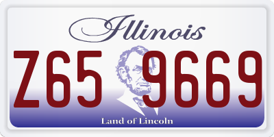 IL license plate Z659669
