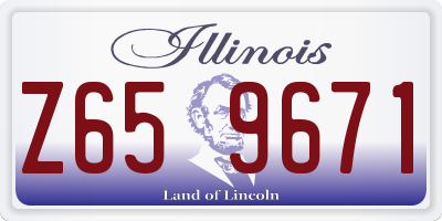 IL license plate Z659671
