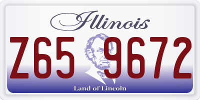 IL license plate Z659672