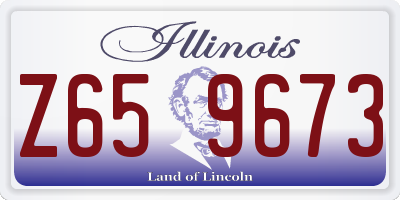 IL license plate Z659673