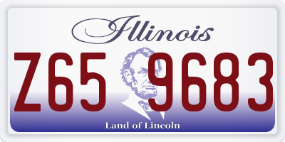 IL license plate Z659683