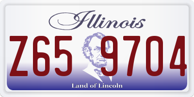 IL license plate Z659704
