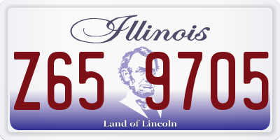 IL license plate Z659705