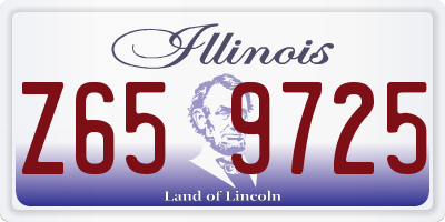 IL license plate Z659725