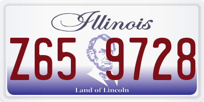 IL license plate Z659728