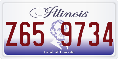 IL license plate Z659734