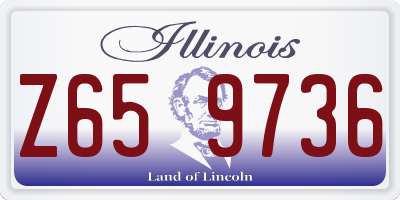 IL license plate Z659736