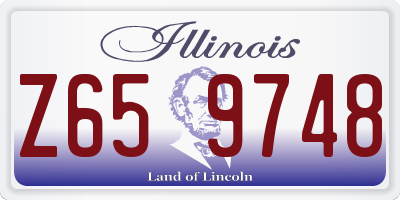 IL license plate Z659748