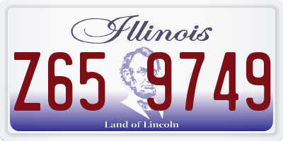 IL license plate Z659749