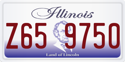 IL license plate Z659750