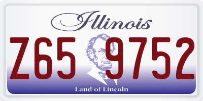IL license plate Z659752