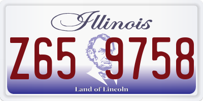 IL license plate Z659758