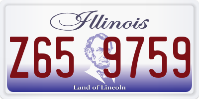 IL license plate Z659759