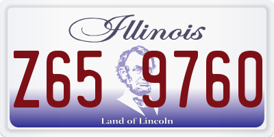 IL license plate Z659760