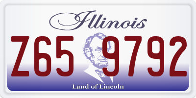 IL license plate Z659792