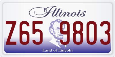 IL license plate Z659803