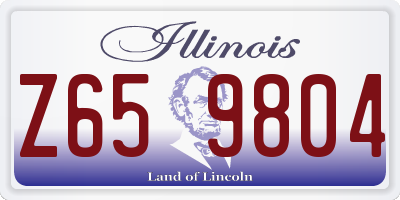 IL license plate Z659804