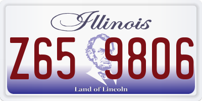 IL license plate Z659806