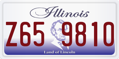 IL license plate Z659810