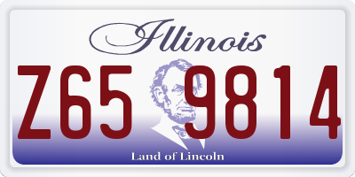 IL license plate Z659814