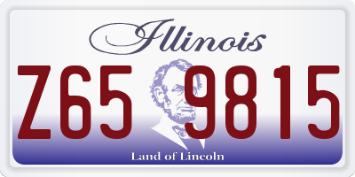 IL license plate Z659815