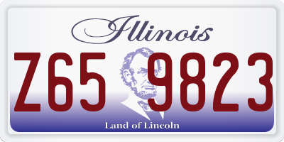 IL license plate Z659823