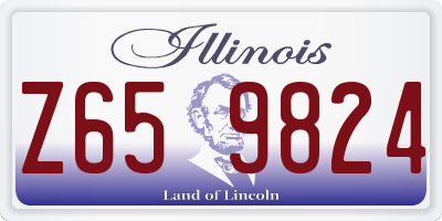 IL license plate Z659824