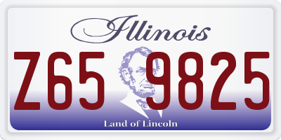 IL license plate Z659825