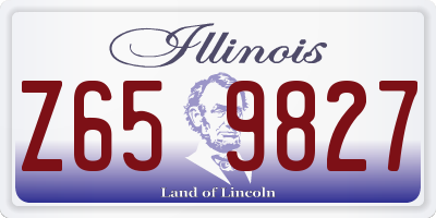 IL license plate Z659827