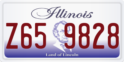 IL license plate Z659828
