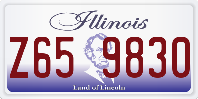 IL license plate Z659830