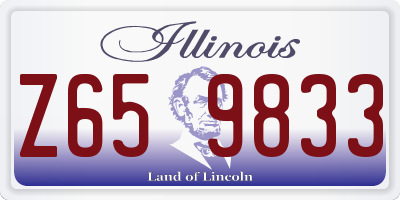 IL license plate Z659833