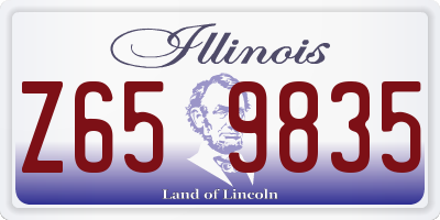 IL license plate Z659835