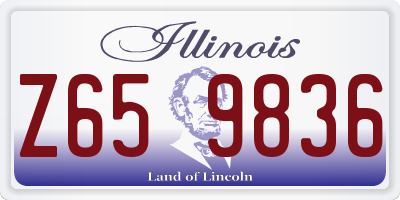 IL license plate Z659836
