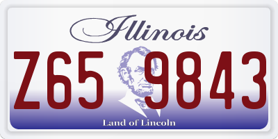 IL license plate Z659843