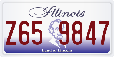 IL license plate Z659847