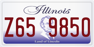 IL license plate Z659850