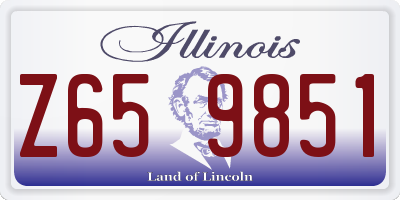 IL license plate Z659851