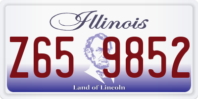 IL license plate Z659852
