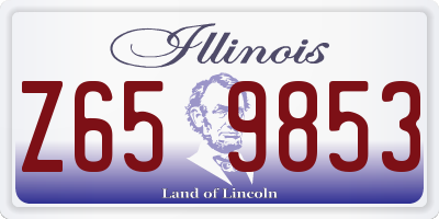 IL license plate Z659853
