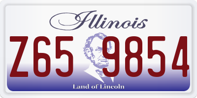 IL license plate Z659854