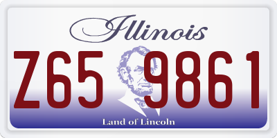 IL license plate Z659861